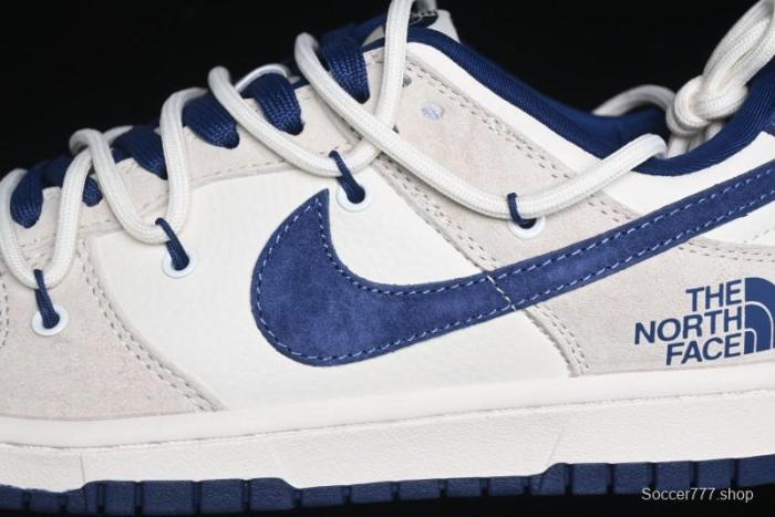 Nike SB Dunk Low The North Face Series - Strap Pig Eight Dark Blue Hook Anniversary High-End Custom Low-Top Casual Skate Shoes - DM6868-001