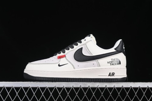 Nike Air Force 1'07 Low The North Face Collaboration Beige Black Red Label Casual Sneakers - BB7518-010