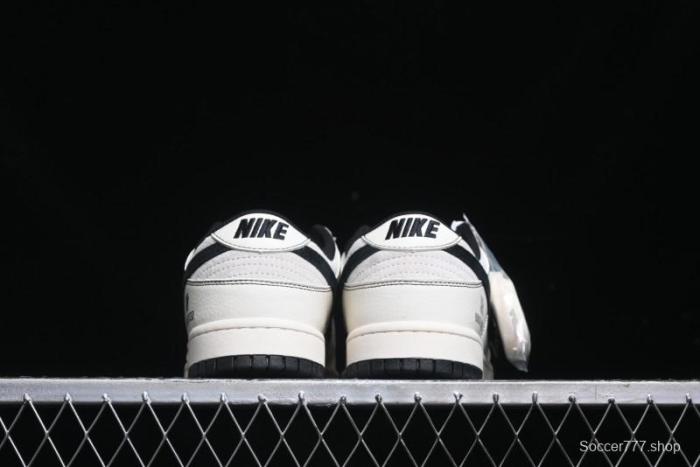 Nike SB Dunk Low UN Collaboration - Beige Black Line Black Sole Anniversary Custom Low-Top Casual Skate Shoes - BB7518-004