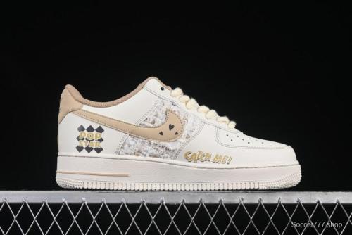 Nike Air Force 1 '07 Low Casual Sneakers with Pop Mart Molly Design - FJ7740-210