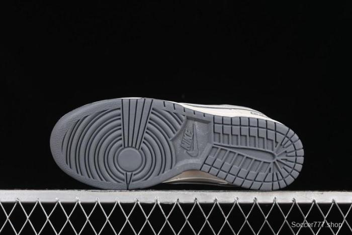 Nike SB Dunk Low Supreme Collaboration - Beige Grey Pig Anniversary High-End Custom Low-Top Casual Skate Shoes - XX2025-188