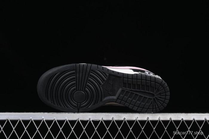 Nike SB Dunk Low Butterfly Bow Black White Pink Low-Top Casual Skate Shoes - BP1220-009