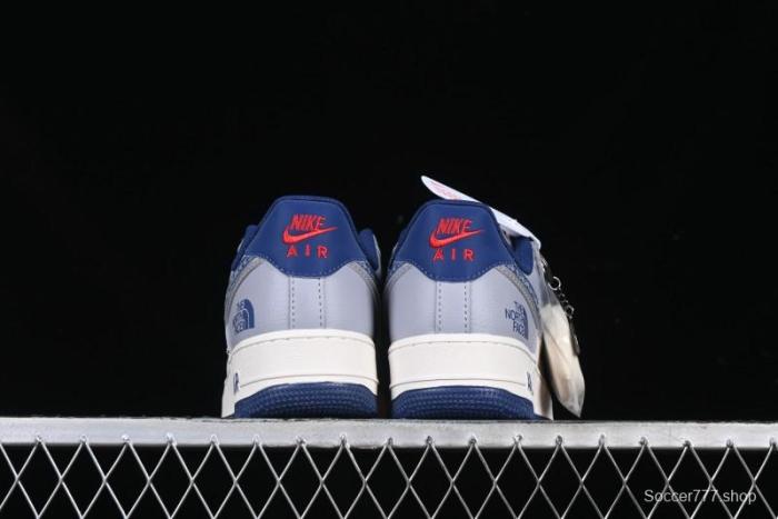 Nike Air Force 1 '07 Low The North Face x CDG Blue Double Swoosh Casual Sneakers - DM6688-019