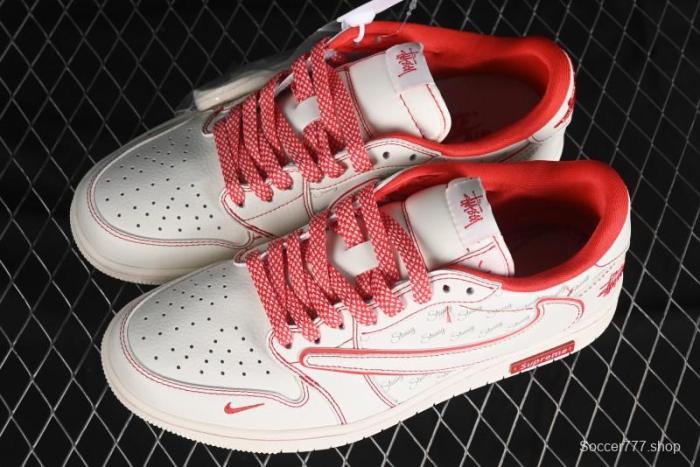 Nike Travis Scott x Fragment Design x Air Jordan 1 Low OG SP AJ1 Supreme Stussy Collaboration - SJ2