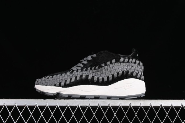 Nike Air Footscape Woven Asymmetrical Weave Slip-Resistant Low-Top Lifestyle Sneakers - FB1959-001
