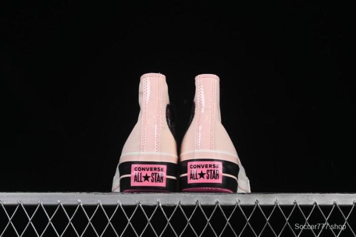 Converse Chuck 70 High Top Platform Sneakers in Pink Color Block Design - A14825C