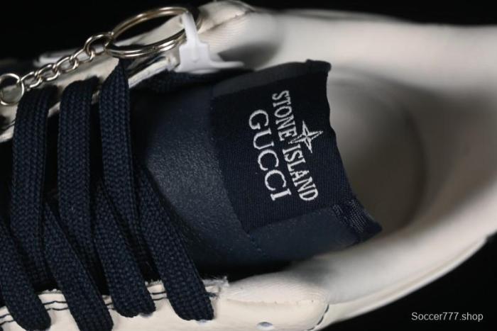 Nike Air Force 1 '07 Low Gucci Stone Island Collaboration - Off White Graphite Low-Top Casual Sneakers - KK1988-013