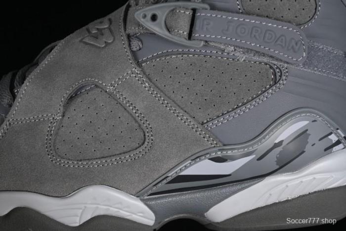 Nike Air Jordan 8 Retro  Cool Grey  Basketball Shoes - 305381-014