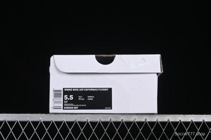Nike Vapormax Flyknit Breathable Casual Running Shoes with Full-Length Air Cushion - 849558-007