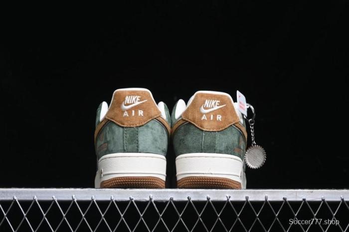 Nike Air Force 1 '07 Low UN Collaboration - Moss Green Low-Top Casual Sneakers - KK1988-022