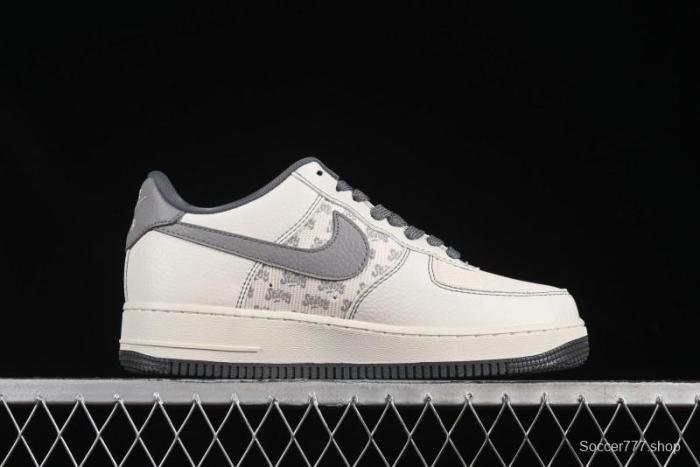 Nike Air Force 1'07 Low Stussy Collaboration Woven Fabric Low-Top Casual Sneakers - BZ6808-101