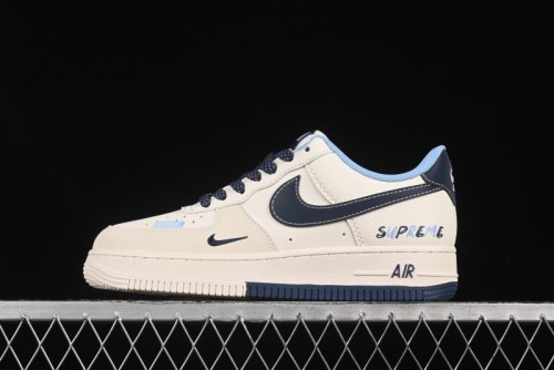 Nike Air Force 1 '07 Low Supreme Collaboration Dual-Tone Blue Label Casual Sneakers - XS1958-565