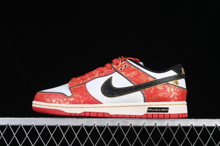Nike SB Dunk Low Chinese New Year Celebration Red Anniversary High-End Custom Low-Top Casual Skate Shoes - RW1220-005