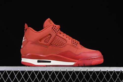Nike Air Jordan 4 Retro OG  Brick By Brick  High-Top Sneakers with Suede and Leather Upper - HF4340-800