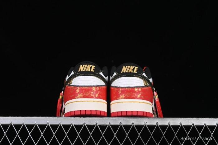 Nike SB Dunk Low Chinese New Year Celebration Red Anniversary High-End Custom Low-Top Casual Skate Shoes - RW1220-005
