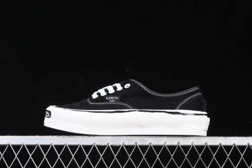 Kamiya Vulcanize Sneaker 23AW High-End Line Mihara Yasuhiro Dissolve Black White Suede Casual Low-Top Canvas Shoes - M.C3