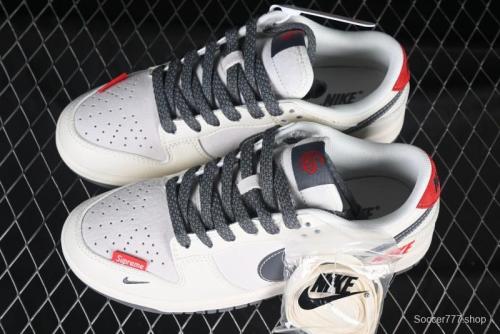Nike SB Dunk Low Supreme Collaboration Anniversary Custom Low-Top Casual Sneakers - FC1688-205