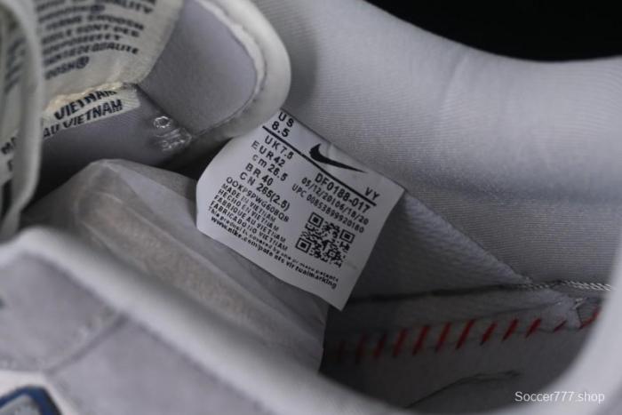 Nike Air Force 1 '07 Low Stussy Collaboration Grey Blue Pig Bear AF1 Low Top Casual Sneakers - DF0188-017