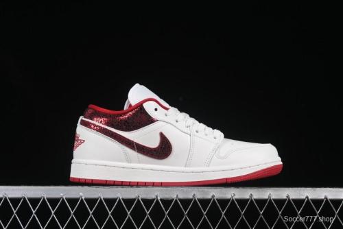 Nike Air Jordan 1 Low AJ1 White Red Casual Sneakers - HJ9338-106