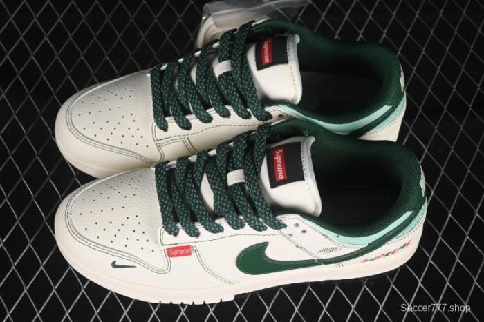 Nike SB Dunk Low Sup White Green Swoosh Air Force 1 Low Casual Skate Shoes - FC1688-222