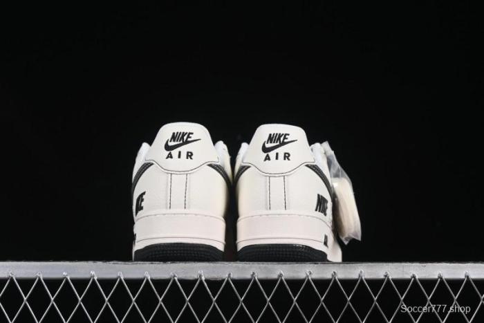 Nike Air Force 1 '07 Low Custom Casual Sneakers with Multiple Swoosh Design - HH7518-068