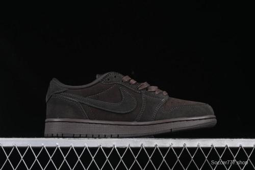 Nike Travis Scott x Air Jordan 1 Low OG AJ1 Reverse Swoosh Sneakers - DM7866-202