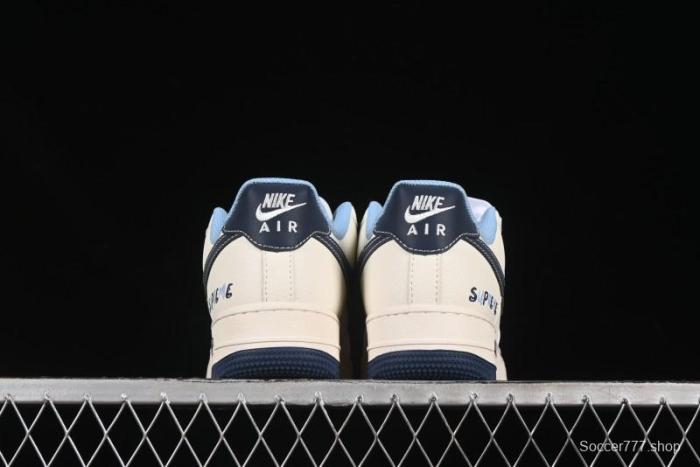 Nike Air Force 1 '07 Low Supreme Collaboration Dual-Tone Blue Label Casual Sneakers - XS1958-565