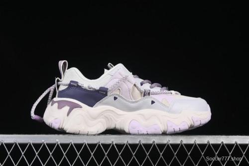 Fila Fusion Retro Mars Running Shoes with Lace-Up Design and Cushioned Sole - F12W432101FGO