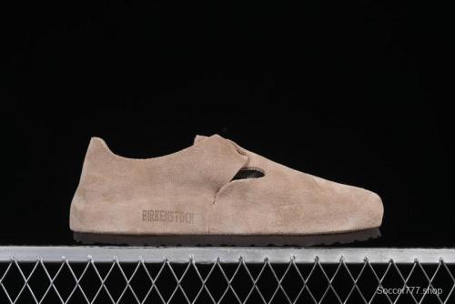 Birkenstock London BS Unisex Slip-On Comfort Shoes with Soft Suede Leather and Lambswool Insole - G.D4