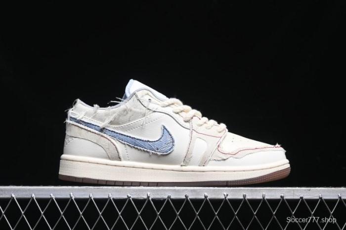 Nike Air Jordan 1 Low AJ1 Panda Prank Qixi Themed Retro Basketball Shoes with Special Graffiti Design - FZ5046-041