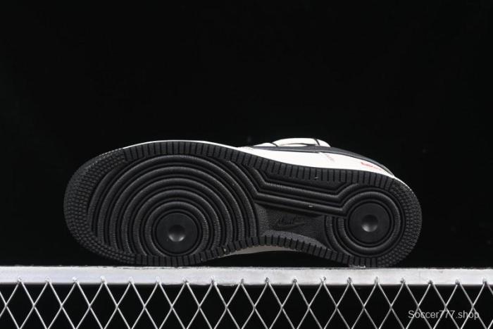 Nike Air Force 1 '07 Low Supreme Collaboration - Beige Red Lace-Up Low-Top Casual Sneakers SJ1198-104