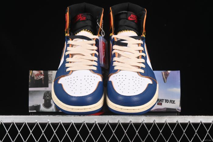 Nike Air Jordan 1 x Union AJ1 Limited Edition Deconstructed Patchwork Basketball Shoes - BV1300-146