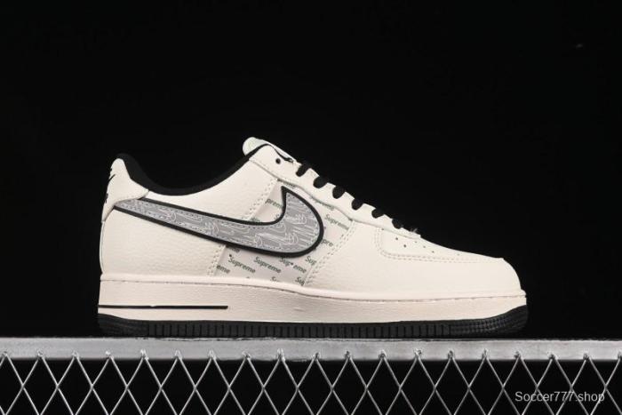 Nike Air Force 1 '07 Low Supreme Collaboration Shadow Swoosh Casual Sneakers - XX3168-149