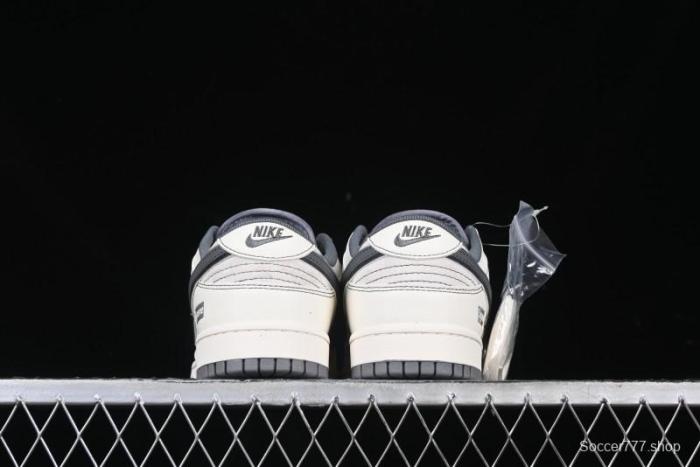 Nike SB Dunk Low Supreme Anniversary Customized Casual Skate Shoes with Double Mini Swoosh - XX3168-303