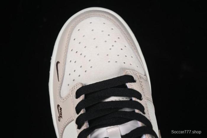 Nike SB Dunk Low Dior Collaboration Cream Coffee Floral Swoosh Anniversary Custom Low-Top Casual Sneakers - DJ2024-097