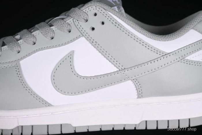 Nike SB Dunk Low White Grey Low-Top Casual Skate Shoes - HF5441-105