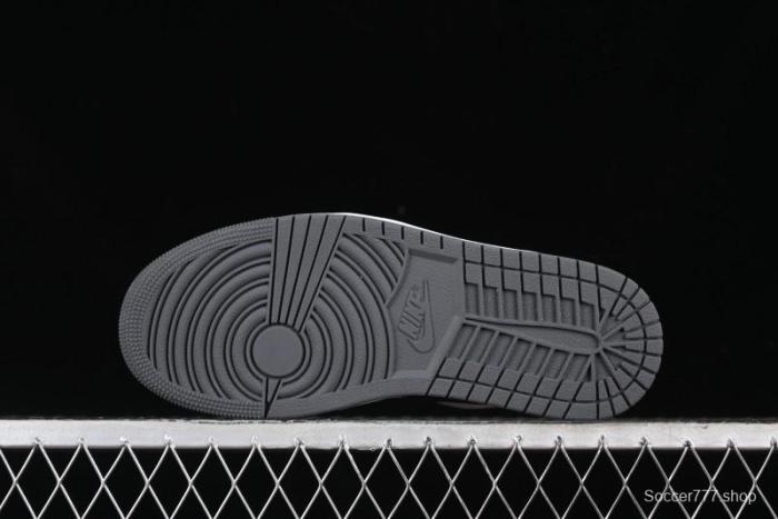 Nike Air Jordan 1 Low Iron Grey Casual Sneakers - 553558-152