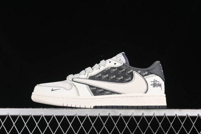 Nike Air Jordan 1 Low OG SP Travis Scott x Fragment Design Collaboration Sneakers - SJ2068-123