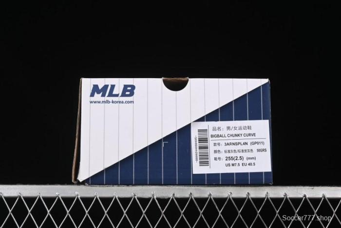 New York Yankees MLB Bigball Chunky Curve Thick Sole Casual Sneakers - 3ARNSPL4N50GRS