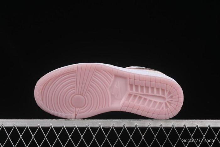 Nike Air Jordan 1 Low AJ1 Carving Pink Low-Top Casual Lifestyle Sneakers - IB8859-101