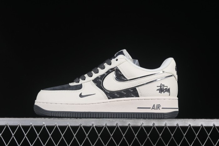 Nike Air Force 1 '07 Low Stussy Collaboration Beige Grey Casual Sneakers - XZ6188-726