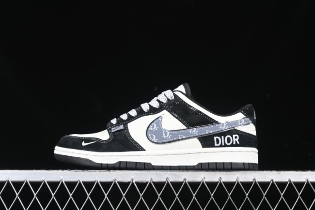 Nike SB Dunk Low Dior Collaboration Anniversary Edition Customized Low-Top Casual Sneakers - DJ2024-084