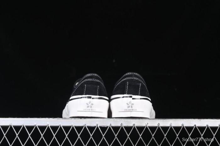 Kamiya Vulcanize Sneaker 23AW High-End Line Mihara Yasuhiro Dissolve Black White Suede Casual Low-Top Canvas Shoes - M.C3