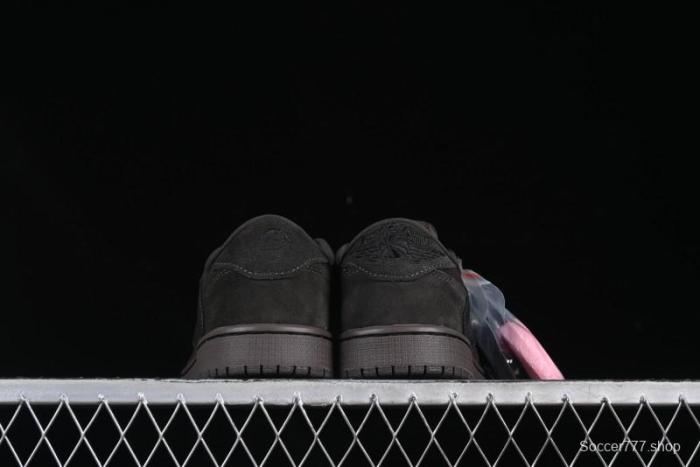 Nike Travis Scott x Air Jordan 1 Low OG AJ1 Reverse Swoosh Sneakers - DM7866-202