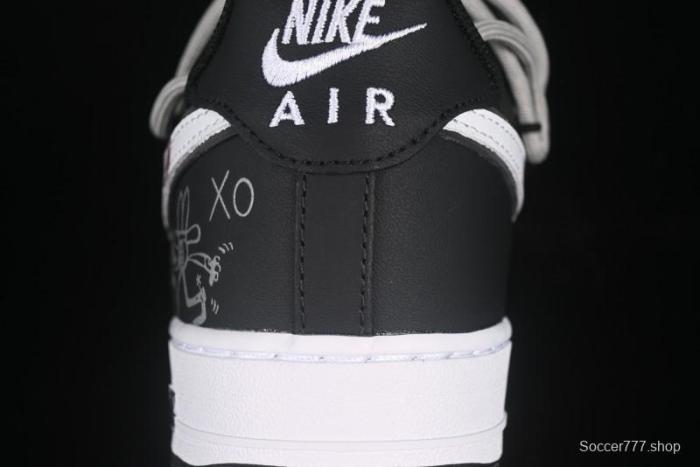 Nike Air Force 1'07 Low Denim Casual Sneakers with Full-Length Air Cushion - ZH0316-071