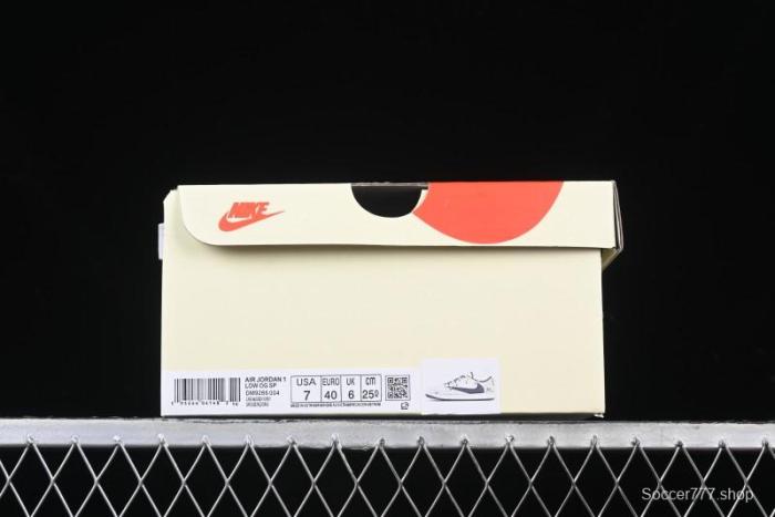 Nike Travis Scott x Fragment Design x Air Jordan 1 Low OG SP AJ1 Stussy Collaboration - DM9288-004