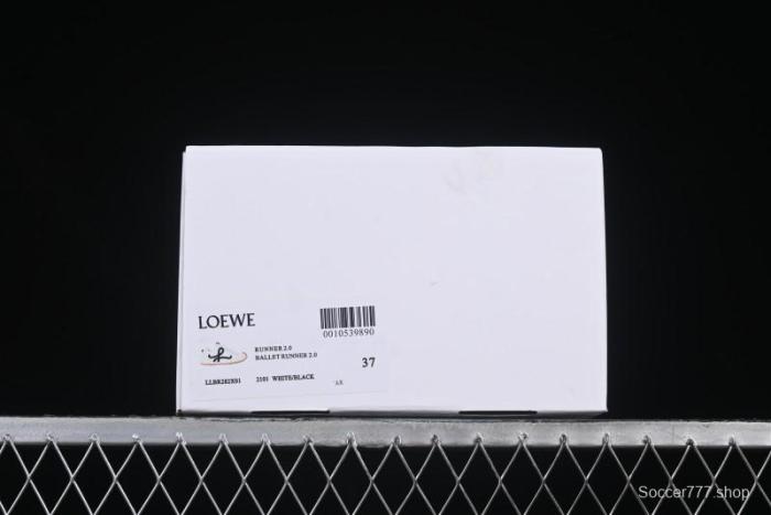 Loewe Ballet Runner 2.0 Sneakers Retro Style Low-Profile Casual Sports Shoes with Asymmetric Toe Design - Ballet Runner 2.0