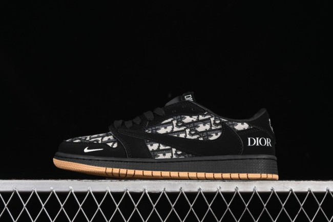 Nike Travis Scott x Fragment Design x Air Jordan 1 Low OG SP AJ1 Collaboration Sneakers - XS2024-069