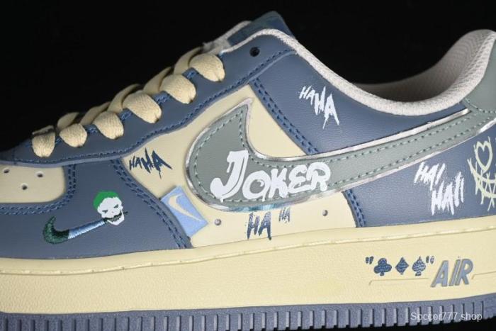 Nike Air Force 1 Low  Ghost Fire Clown  Halloween Themed Casual Sneakers - XL2321-333