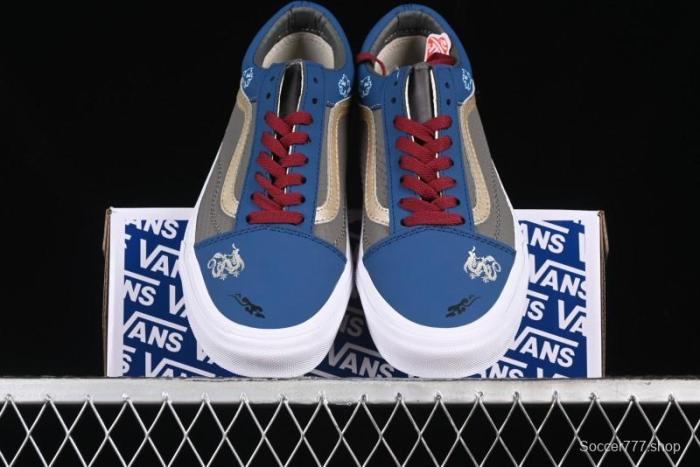 Vans Old Skool Black Wukong Themed Low-Top Retro Skate Shoes - VN0A45JCGIE